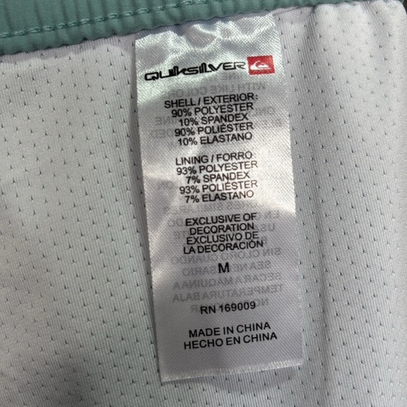 Quicksilver Board Shorts/Swim Trunks,lined,elastic drawstring waist,pockets - Picture 11 of 11